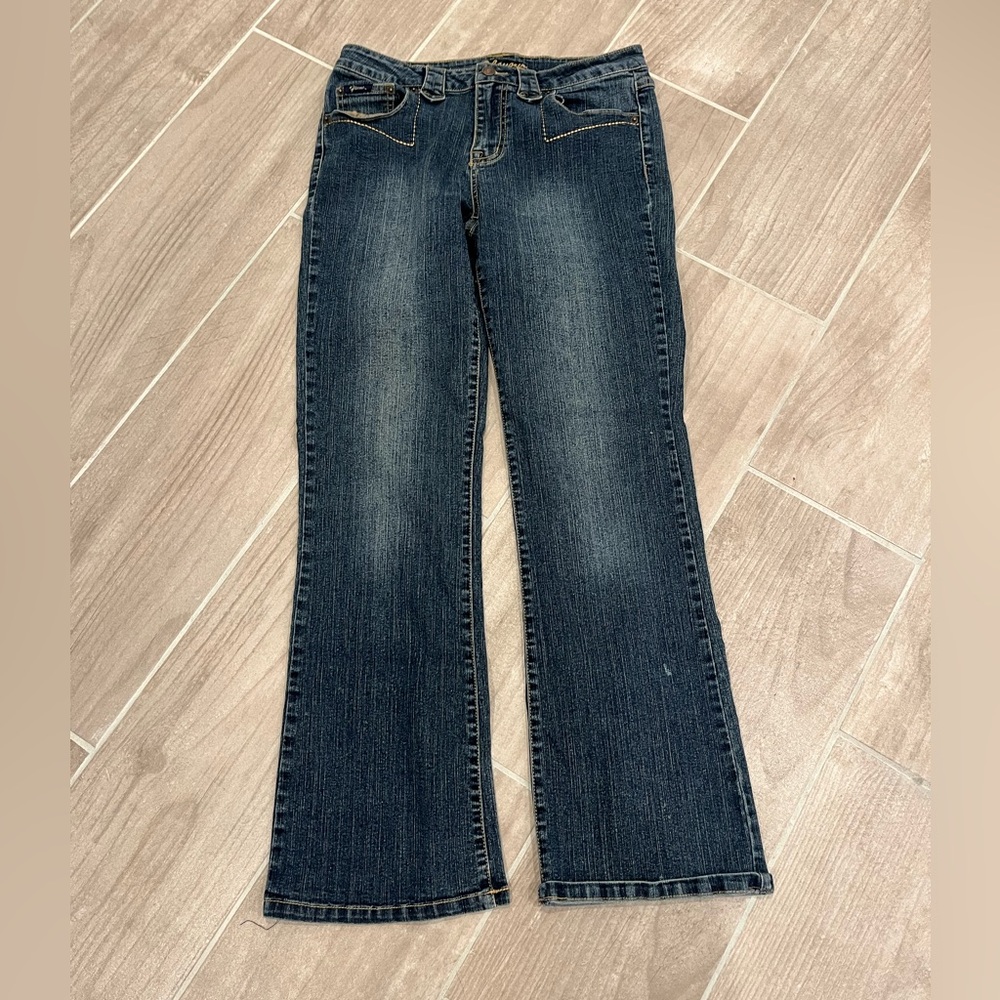 BUBBLEGUM Y2K 90s American Flavour Jeans Sz 10 Flare 90s Trending Short